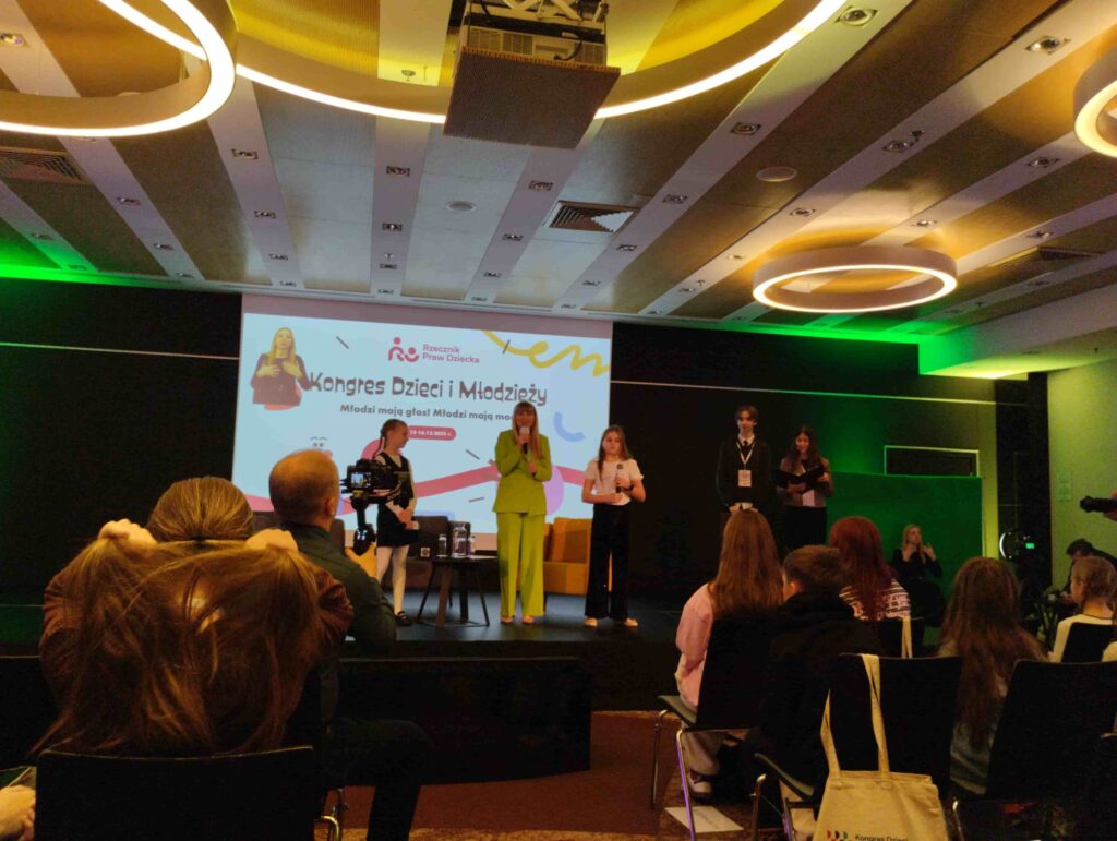 Pani Rzecznik Praw Dziecka otwiera obrady Kongresu Dzieci i Młodzieży